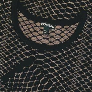 Black and Gold Sweater Dress